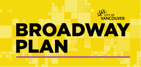 City of Vancouver Broadway Plan yellow logo